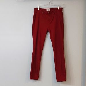 Lakeview denim x Stitch Fix dark red skinny jeans